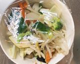 肉無チクワ簡単ウスター梅クリーム味野菜炒作り方13写真