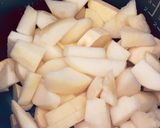 クッキングプロでラフランスとサツマイモ煮作り方1写真