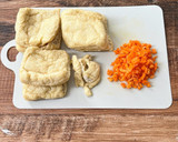☆簡単☆お豆腐とうずら卵のふんわり巾着煮作り方2写真