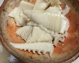 たけのこと豚バラ肉のグラタン作り方1写真
