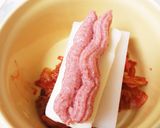レンチンだけ！たらこバターキムチ餅作り方1写真
