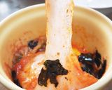 レンチンだけ！たらこバターキムチ餅作り方4写真