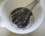黒豆煮汁の米粉焼きドーナツ作り方2写真