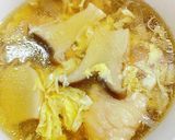 鶏肉とエリンギのスープ♡しょうがで温かく作り方5写真