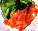 キムチ入りキュウリもみ作り方1写真