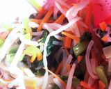 給食の「小松菜ナムル」♡もやし&にんじん作り方3写真