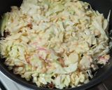 ソース焼きそばの入った普通のお好み焼き作り方7写真