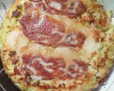 ソース焼きそばの入った普通のお好み焼き作り方15写真