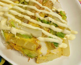 お正月のカニで＼白菜の卵とじ／だしマヨ味作り方5写真