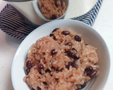 炊飯器で炊く我が家の硬めのお赤飯作り方9写真