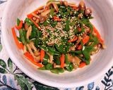 レンジで簡単に❗ピーマンとエノキのお浸し作り方24写真