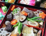 我が家のお節料理です。おばとハラガワ入り作り方3写真