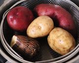 馬鈴薯さつま芋里芋とゆで卵のポテトサラダ作り方1写真