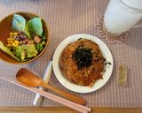 チーズin豚キムチチャーハン♡晩酌のお供作り方9写真