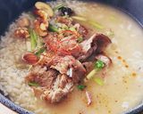 解毒作用☆せりと牛肉☆アジアン粥朝食夜食作り方4写真