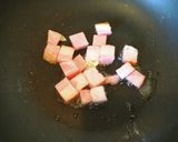 カレーキャベツベーコンオープントースト作り方3写真