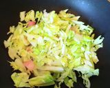 カレーキャベツベーコンオープントースト作り方4写真
