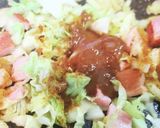 カレーキャベツベーコンオープントースト作り方6写真