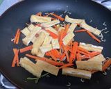 豆苗と油揚げの炒め物作り方3写真