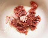 ピリ辛オイ味豚こま白菜回鍋肉青椒肉絲風作り方1写真