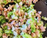 チーズ白菜ソーセージの揚ワンタン丼♡作り方15写真