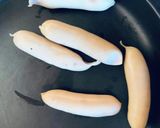 チーズ白菜ソーセージの揚ワンタン丼♡作り方1写真