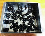 しのんち☆黒豆煮汁の黒豆かんてん♪作り方1写真