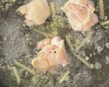 温まる鶏肉とねぎの中華しょうがおかゆ作り方4写真