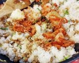 納豆キムチ炒飯♪作り方5写真