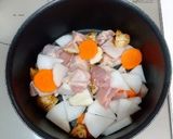 冬野菜と鶏肉の煮物（塩味）作り方2写真