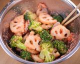 れんこんとブロッコリーの和風たらこバター作り方5写真