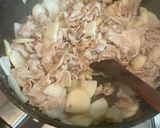 カブとネギと豚バラ肉の炒め物作り方6写真