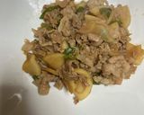 カブとネギと豚バラ肉の炒め物作り方9写真