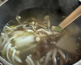 お鍋で残った野菜木の子で！中華玉子スープ作り方3写真