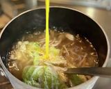 お鍋で残った野菜木の子で！中華玉子スープ作り方5写真