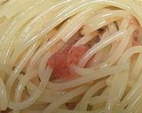 簡単ランチ♥明太子パスタ作り方4写真