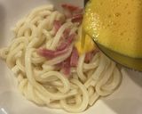【楽チン】冷凍うどんでカルボナーラ作り方4写真