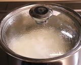 熱湯で煮る七草粥☆大根葉ふりかけ添え作り方5写真