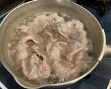 【楽チン】豚しゃぶ温玉うどん作り方4写真