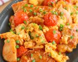 絶品♡鶏肉とふわふわ卵のケチャップ炒め作り方8写真