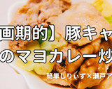 簡単！豚キャベツのマヨカレー炒め作り方1写真