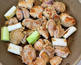 鶏肉と白ネギのわさび照り焼き作り方3写真