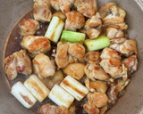 鶏肉と白ネギのわさび照り焼き作り方4写真