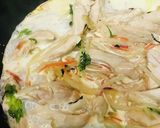 市販サラダと鶏肉の生クリームソース炒め作り方3写真