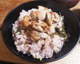 地鶏生姜長ネギの炊き込みご飯作り方5写真