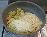 レンジでチン！冷凍うどんで醤油焼うどん作り方5写真