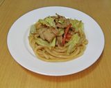 レンジでチン！冷凍うどんで醤油焼うどん作り方8写真