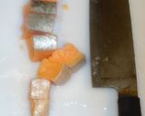 ゴロゴロ鮭と春キャベツのペペロンチーノ作り方1写真