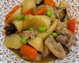 長芋＊オクラ＊豚バラのこっくり煮♪作り方6写真