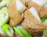 鍋の素活用●鶏肉＆きつね餅のお鍋作り方3写真